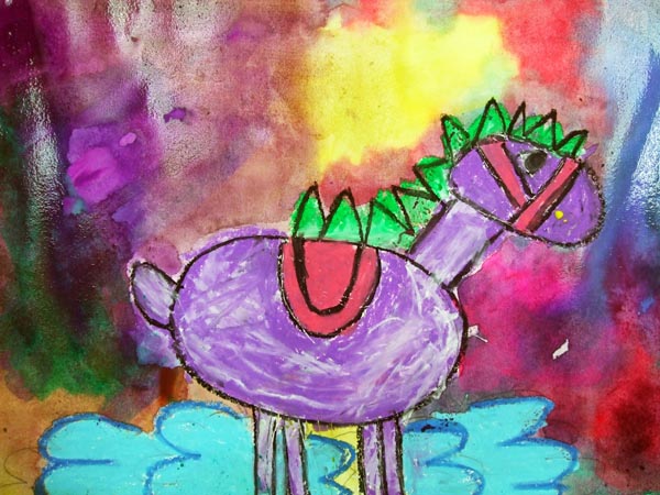 Artary Children Art Painting Mystical Pony Week 9 Year 2012