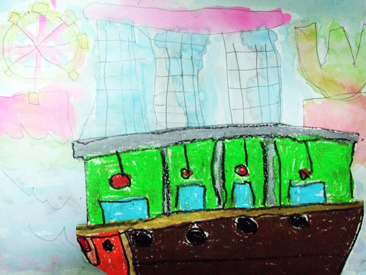 Artary Children Art Painting Singapore River Cruise Week 31 Year 2012