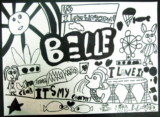 Artary Children Art Painting Doodling Singapore Week 32 Year 2012