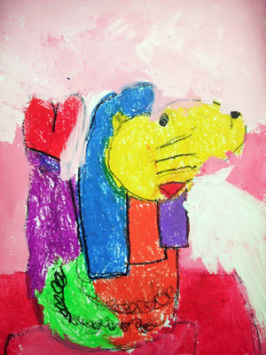 Artary Children Art Painting Rainbow Merlion Week 34 Year 2012