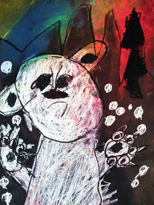 Artary Children Art Painting Chalky Polar Bear  Week 36 Year 2012