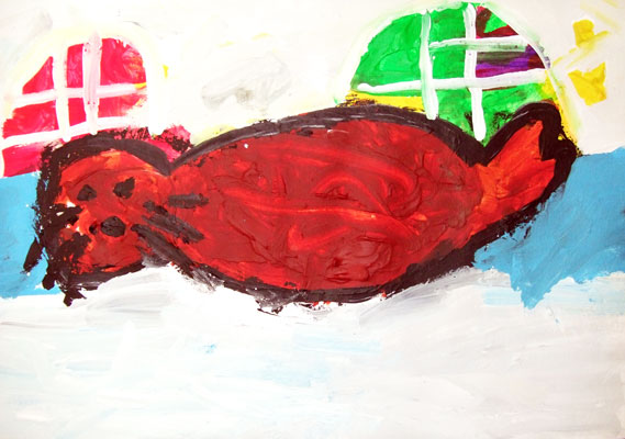 Artary Children Art Painting Walrus Postcard Week 37 Year 2012