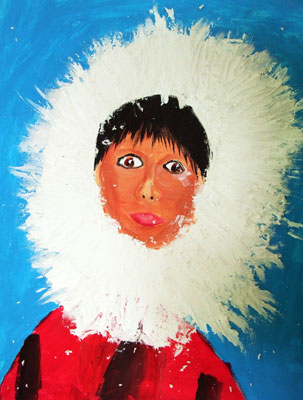 Artary Children Art Painting Eskimo Portrait Week 37 Year 2012