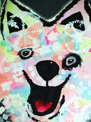 Artary Children Art Painting Arctic Dog Week 39 Year 2012
